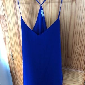 Indigo Purple asymmetrical tank dress